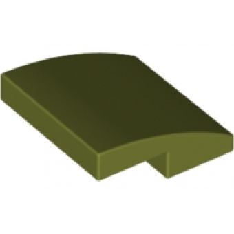 Dakpan, Gebogen 2x2x2/3 Olive Green